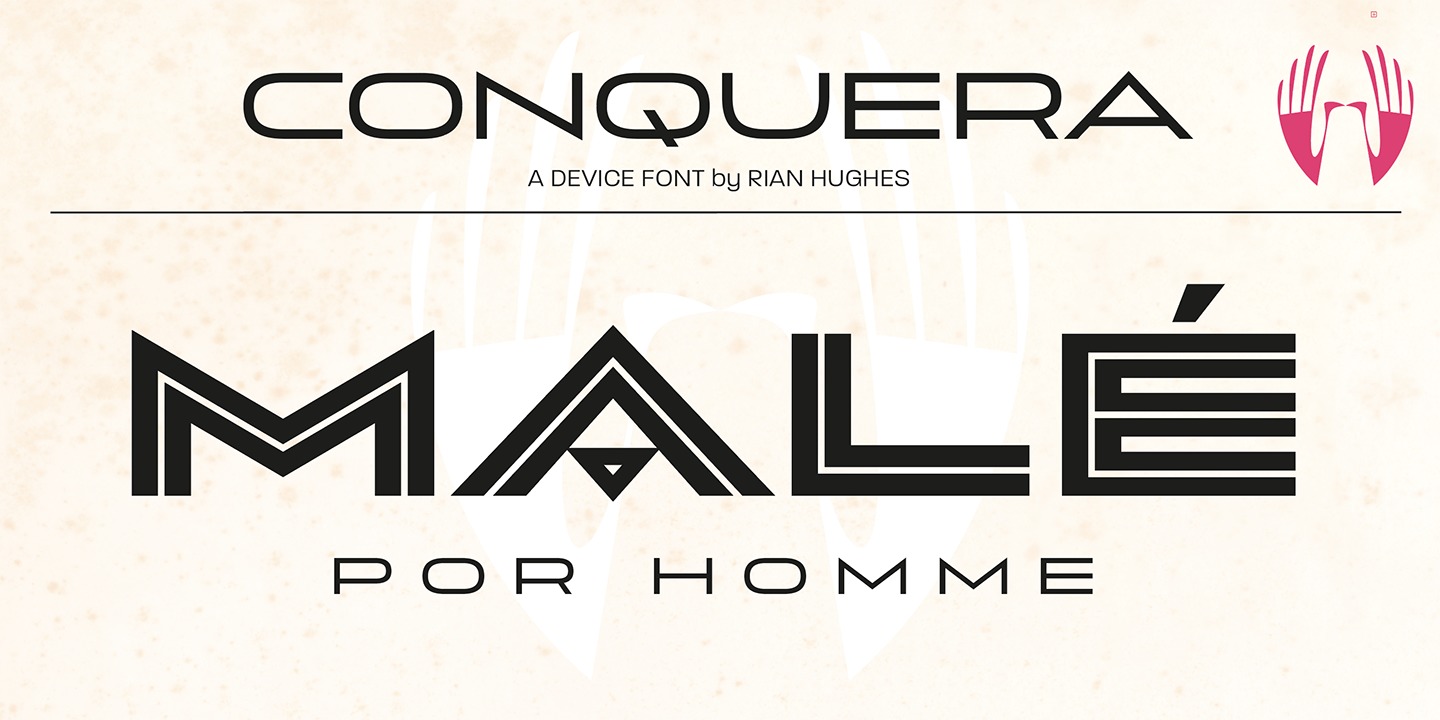 Conquera Inline Font preview